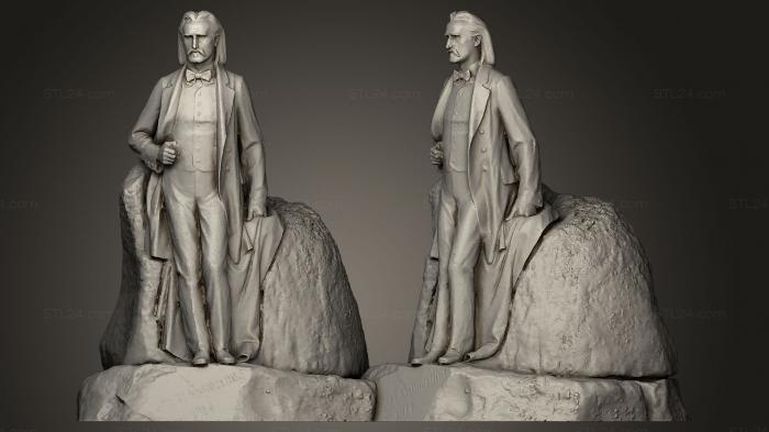 Statues of famous people (Robert Hamerling, STKC_0097) 3D models for cnc